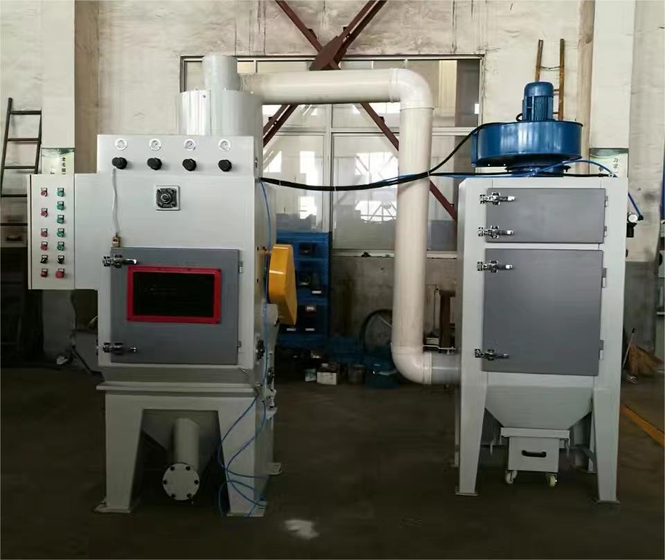 伊犁中小型零件履带式自动喷砂机高效清洁省时省力