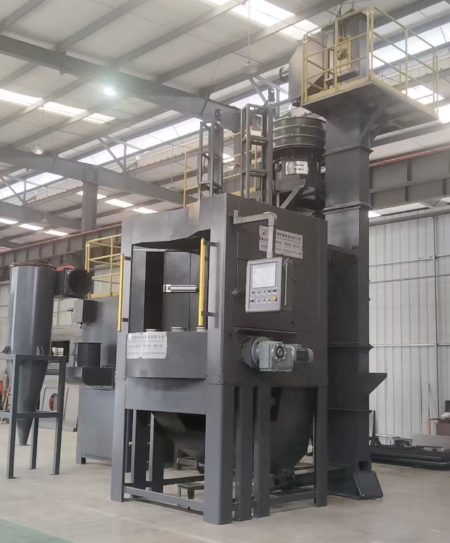 伊犁转盘式喷砂机 提升圆形工件处理效率