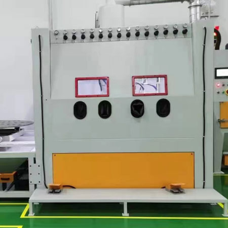 伊犁高效生产，从箱体手动喷砂机开始，提升零部件质量